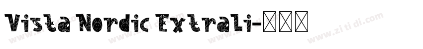 Vista Nordic ExtraLi字体转换
